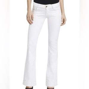 J Brand White Love Story Bell Bottom Jeans, Size 26